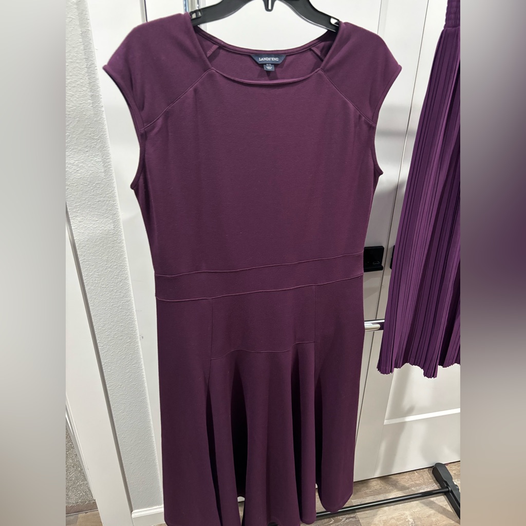 Land’s End Elegant Purple Women's Dress